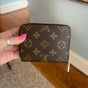 Louis Vuitton Monogram Zip Around Compact Wallet